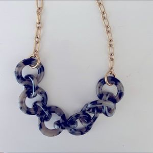 Tortoise shell link necklace